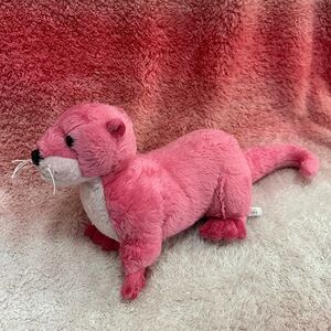 Aurora Destination Nation Pink River Otter Plush Stuffed Animal Toy Soft 16"